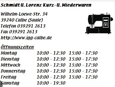 Schmidt u. Lorenz GbR Kurz- und Miederwaren