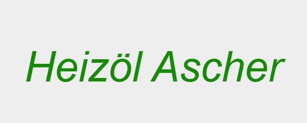 Heizol Ascher Bau und Brennstoffhandler 