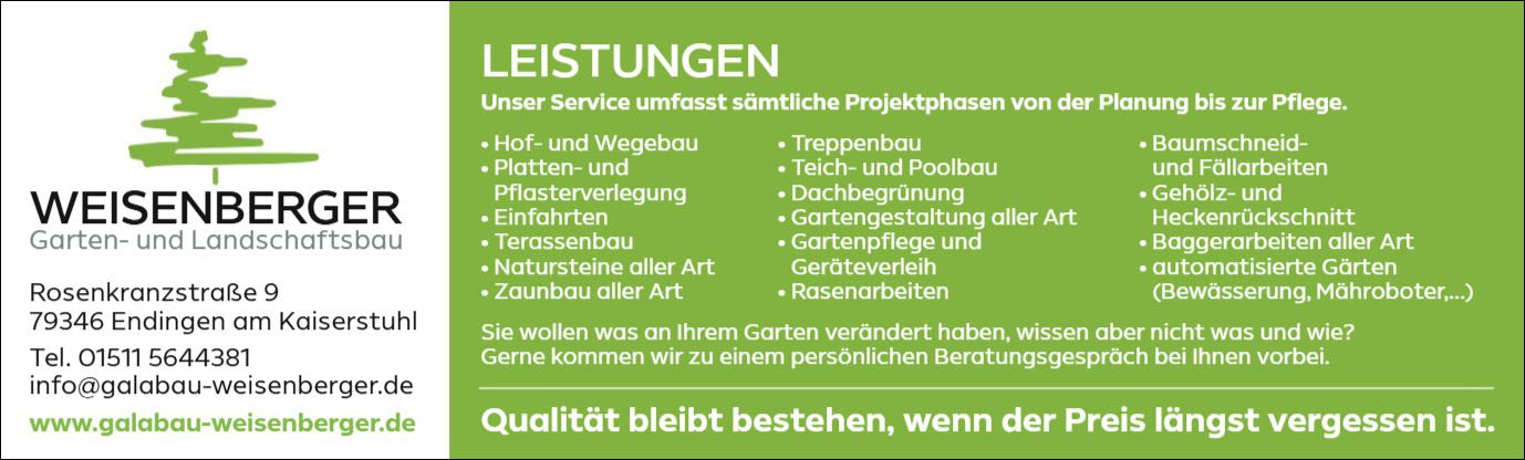 Garten und Landschaftsbau Weisenberger