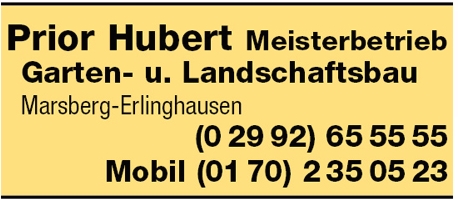 Prior Hubert Meisterbetrieb Garten- u. Landschaftsbau