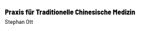 Praxis fur Traditionelle Chinesische Medizin