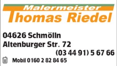 Malermeister Thomas Riedel 