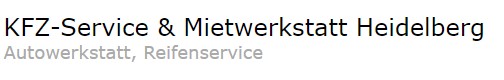 KFZ-Service & Mietwerkstatt Heidelberg
